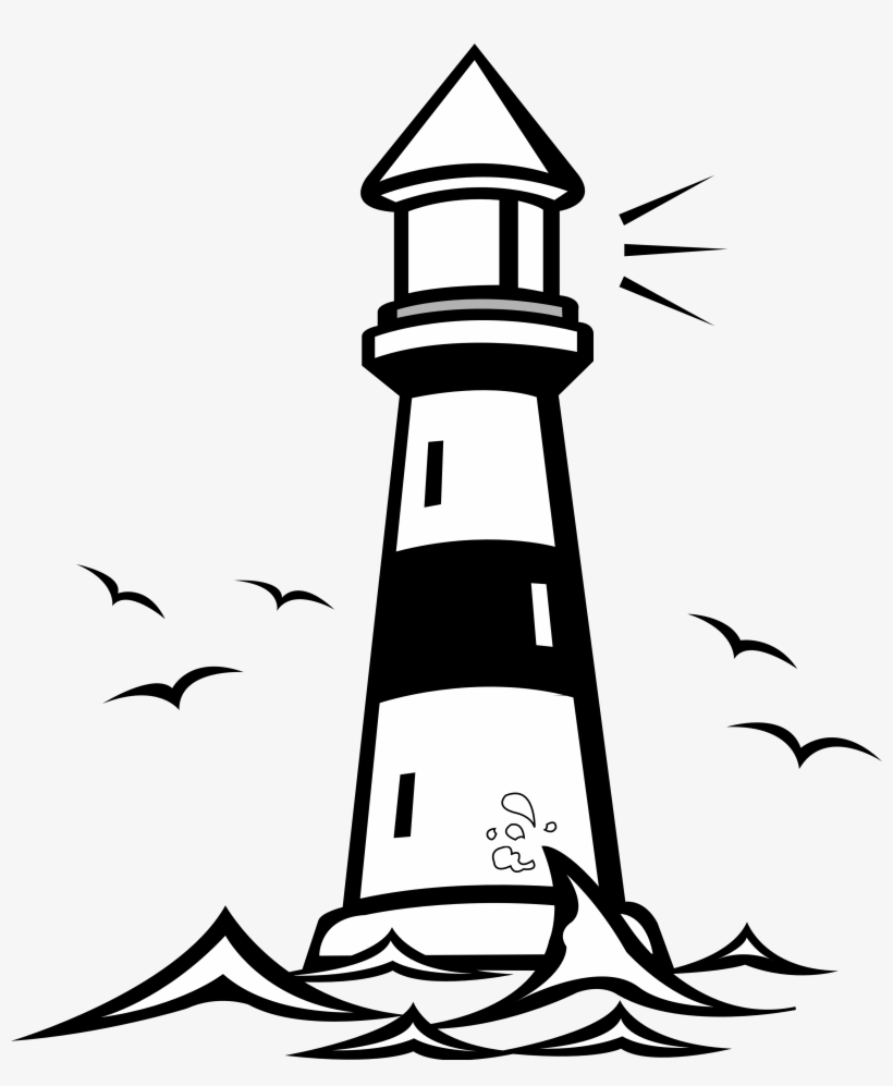 Lighthouse Clipart Png Clip Art Library Download - Lighthouse Clipart Black And White, transparent png