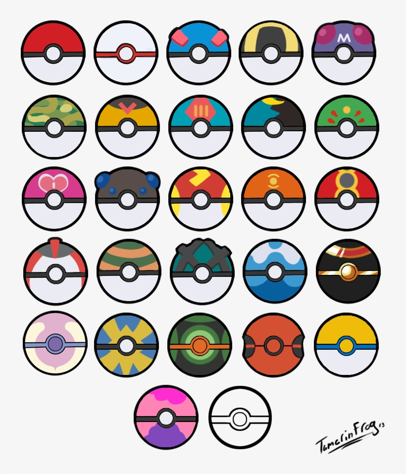 All Poke Balls Pokeball Printable 750x900 PNG Download PNGkit