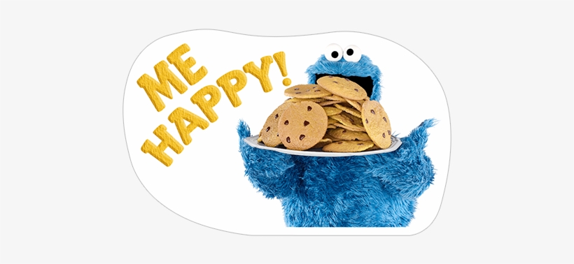 Viber Sticker «cookie Monster Stickers» - Sticker, transparent png