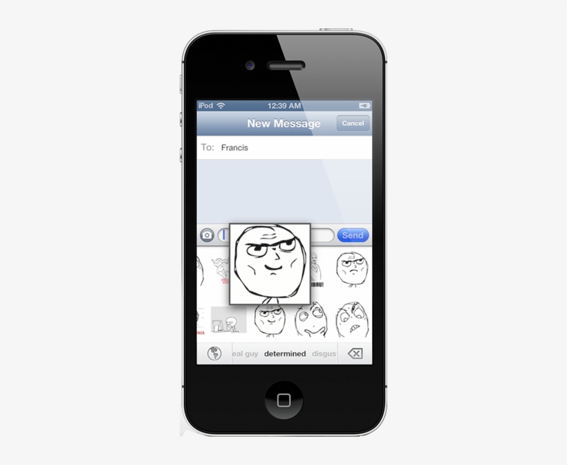 With So Many Different Rage Faces On Offer, This Keyboard - Iphone 1 Keyboard, transparent png
