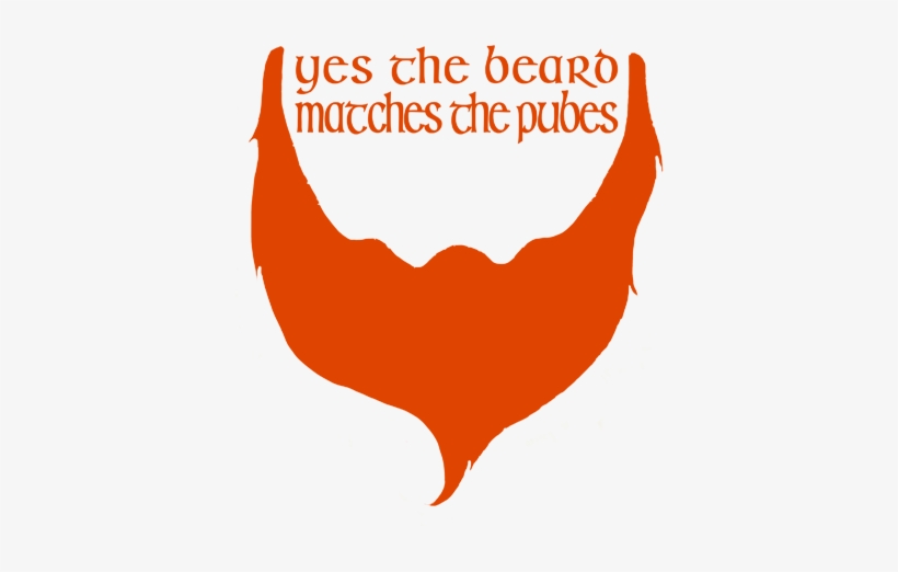 Pubes Match The Beard - Beard, transparent png