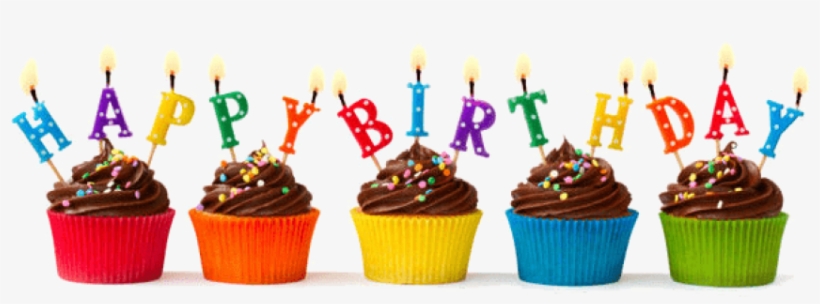 Happy Birthday Cupcakes - Happy Birthday One Line, transparent png