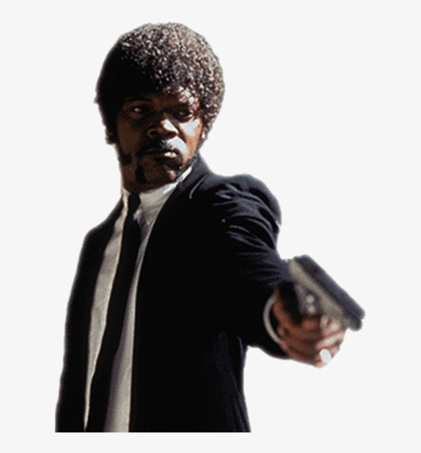 Samuel L Jackson Png Transparent Picture - Samuel L Jackson With A Gun, transparent png