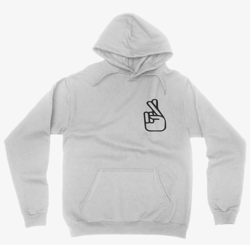 Fingerscrossed Hoodie, transparent png