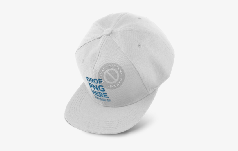 Floating Snapback Hat Mockup Over A Png Background - Hat, transparent png