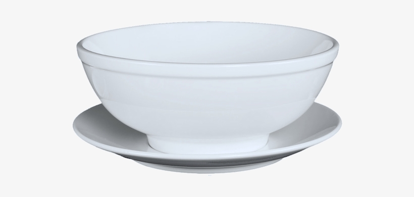 Middle Rim Soup Bowl And Saucer - Soup Bowl And Saucer, transparent png