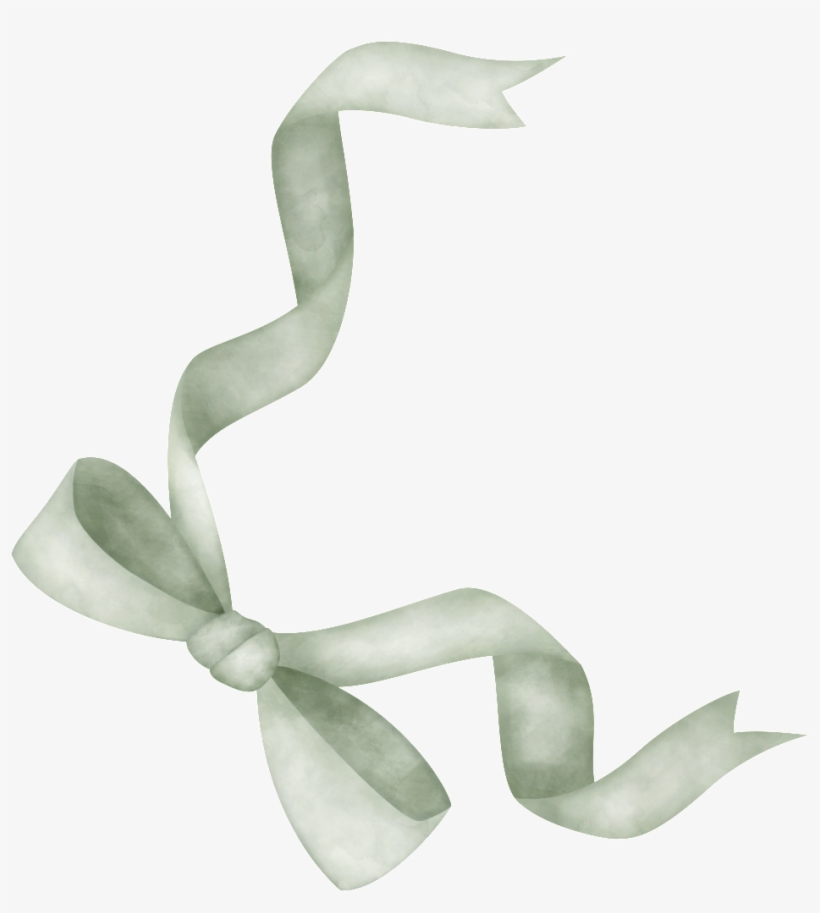 Green Cute Bow Transparent - Design, transparent png
