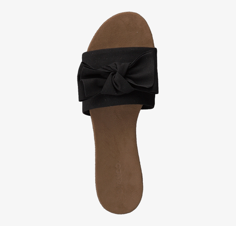 Cute Bow Slipper Black - Suede, transparent png