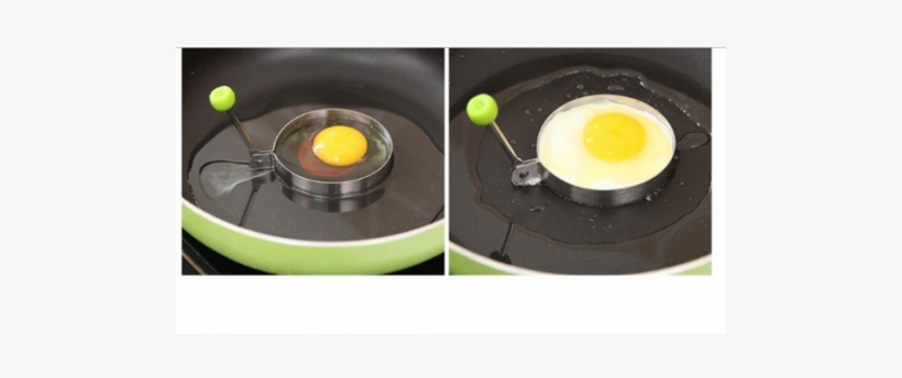 Round Cooking Kitchen Tools Stainless Steel Fried Egg - 5 - Shape Fried Egg Mold Non Stick Stainless Steel, transparent png