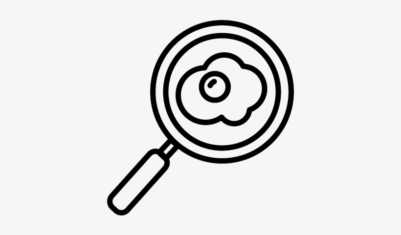 Fried Egg And Pan Vector - Eggs In A Pan Outline, transparent png