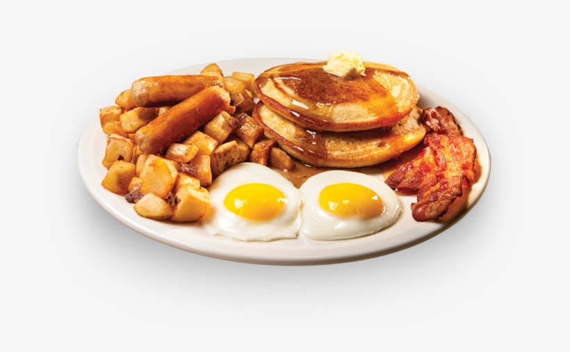 Fatburger Breakfast - Pancake & Egg Png, transparent png