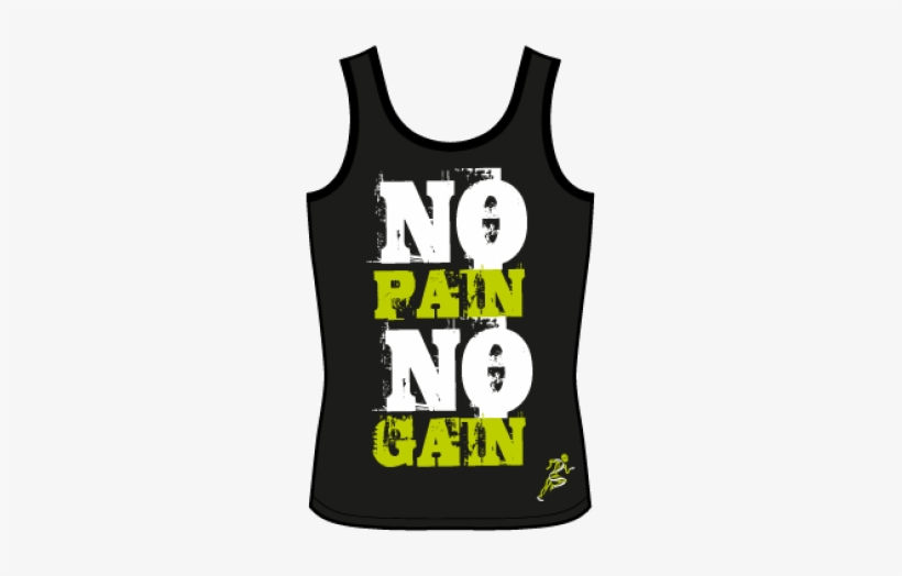 Singlet No Pain No Gain Front - เสื้อ No Pain No Gain, transparent png