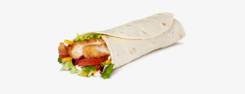 Premium Mcwrap Chicken & Bacon - Crispy Chicken And Bacon Wrap, transparent png