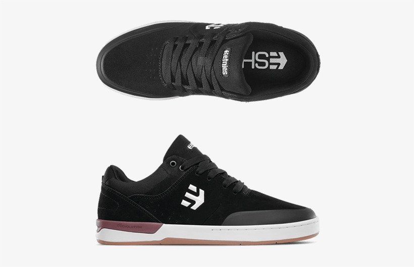 Prev - Etnies Marana Xt Black White Burgundy, transparent png