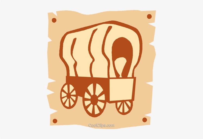 Covered Wagons Royalty Free Vector Clip Art Illustration - Clip Art, transparent png