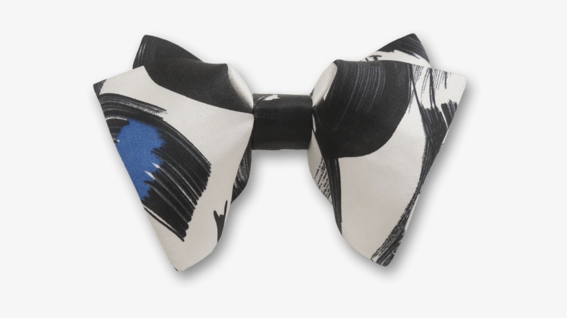 Wonderful In Blue White Black Ink Stick Bow Tie - Bow Tie, transparent png