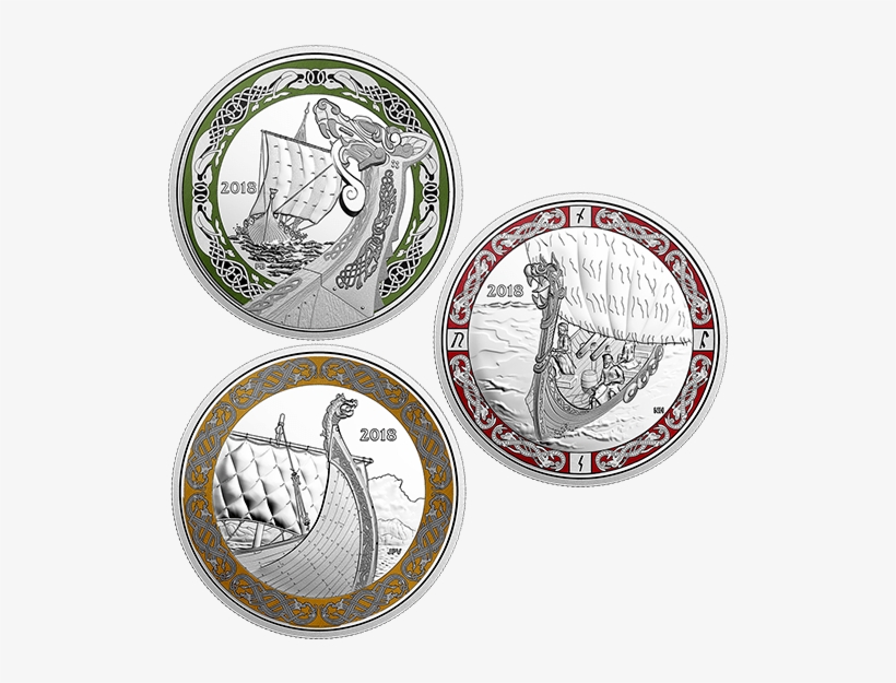 Viking Ships Coin Set - New Canadian Viking Coins, transparent png