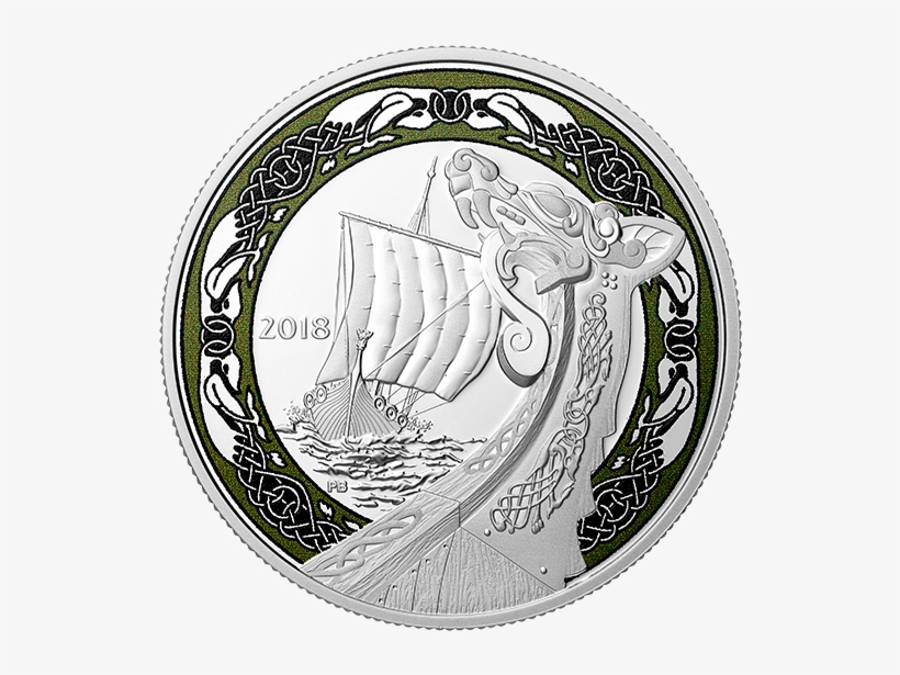 Pure Silver Coloured Coin - Viking Ships Coins, transparent png