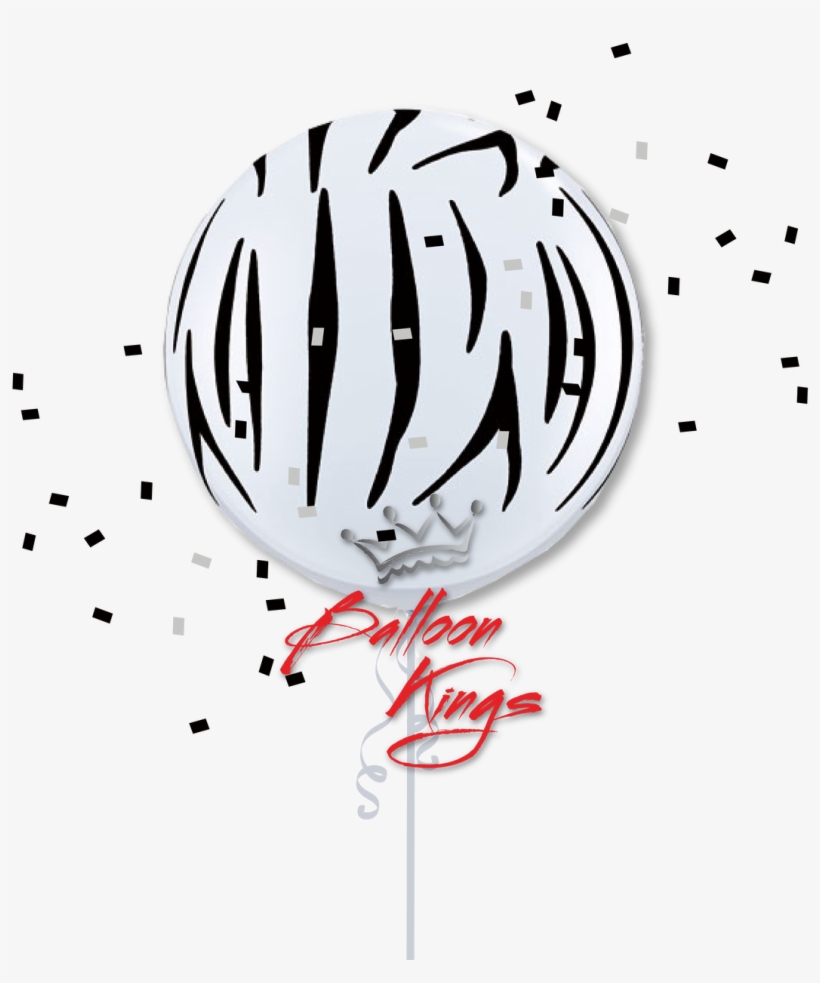 30in Zebra Stripes - Earth Balloon Inc, transparent png
