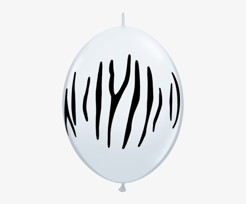 12" Qualatex Latex Quicklinks Zebra Print - Latex Balloons, transparent png