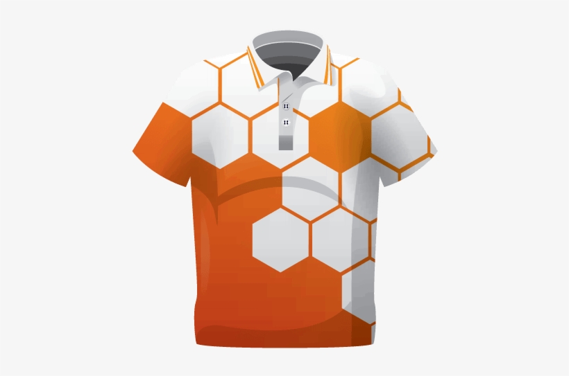 Hex Sublimated Polo Shirt - Polo Shirt Sublimation Design, transparent png