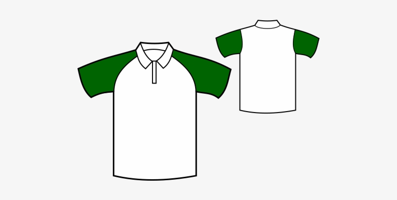 green and white polo shirt