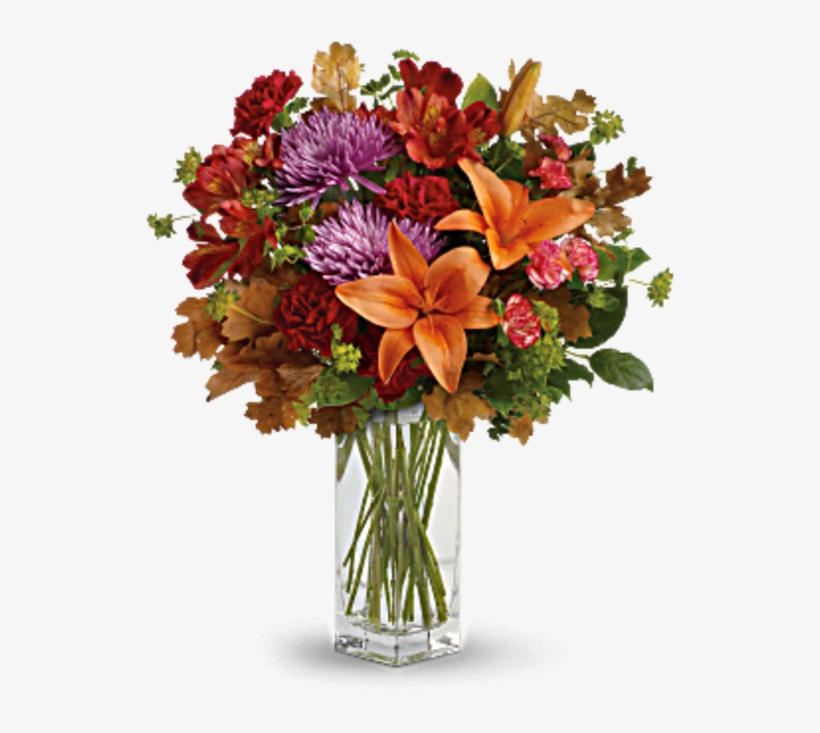 Fall Flowers - Autumn Garden Bouquet Fresh Flower Arrangement, transparent png