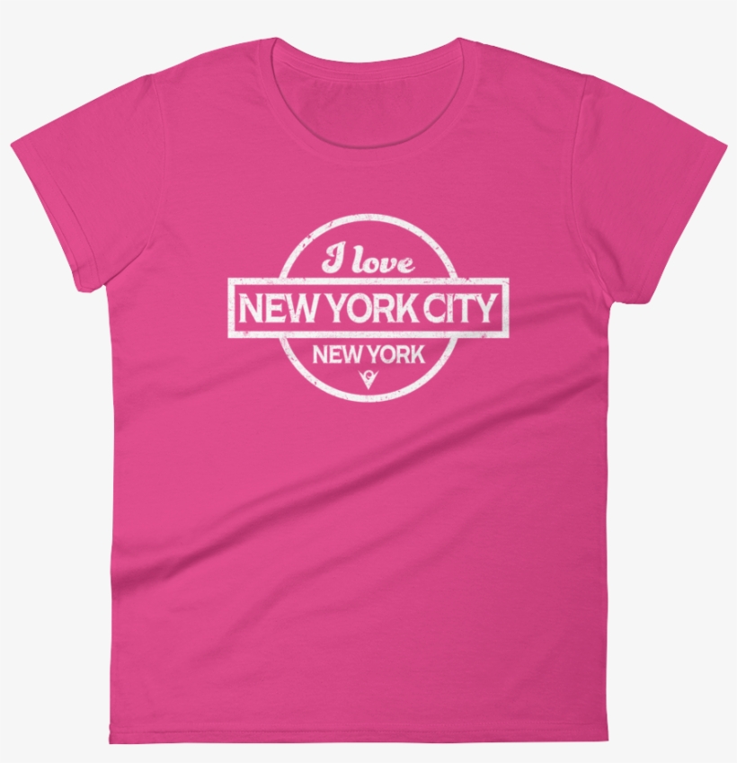 I Love New York City, New York Cool - Pink And Gold Shirt, transparent png