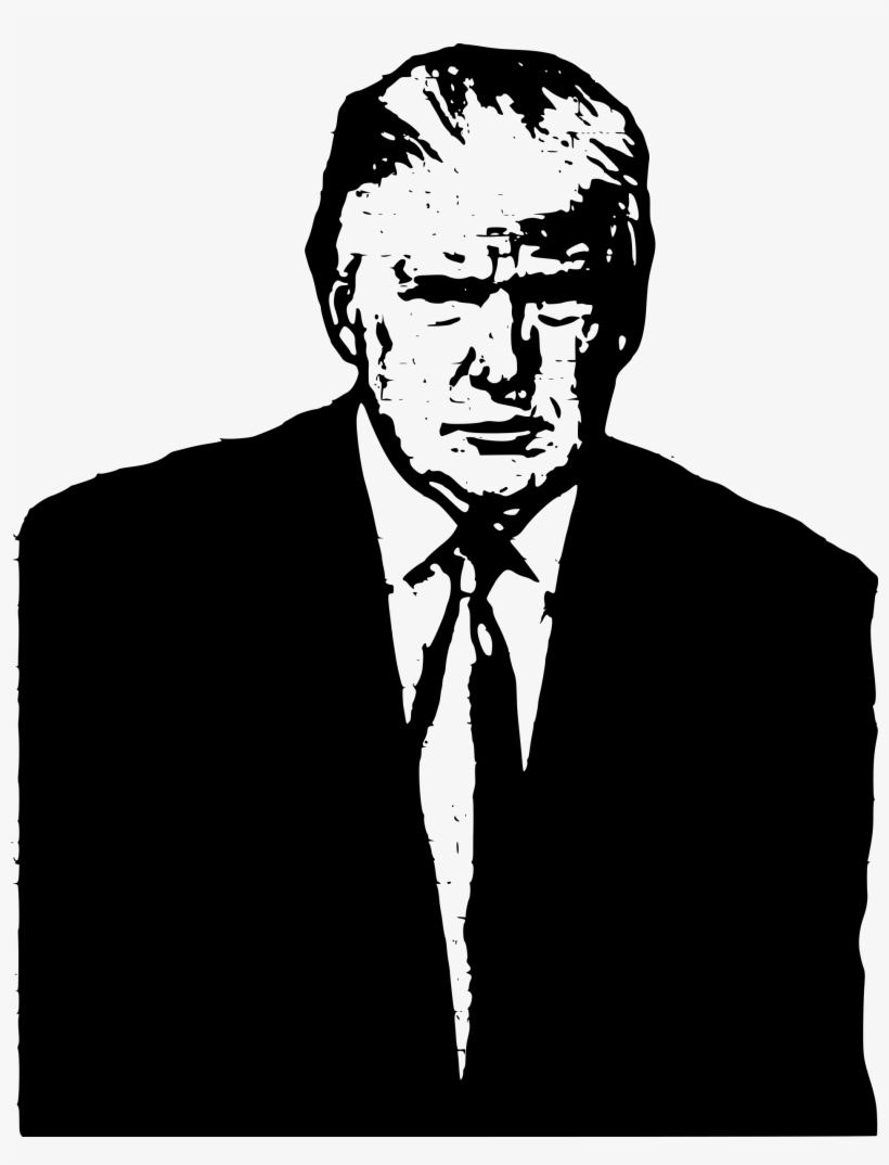 This Free Icons Png Design Of Trump Outline, transparent png
