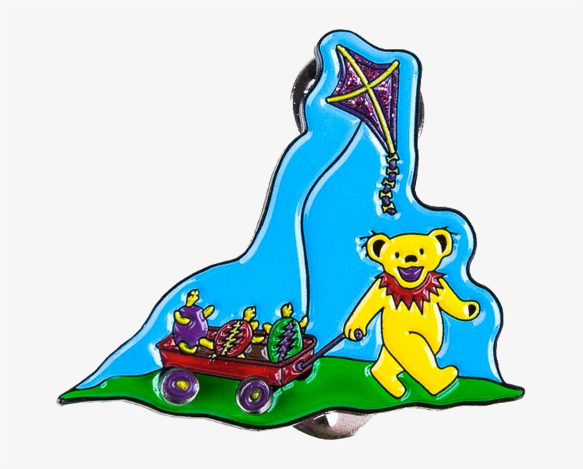 Grateful Dead Terrapin & Bear Red Wagon Pins - Grateful Dead Terrapin & Bear, transparent png