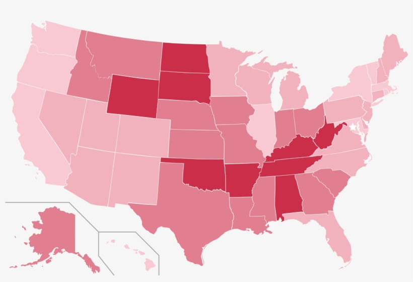 Open - Rich States Poor States Map, transparent png