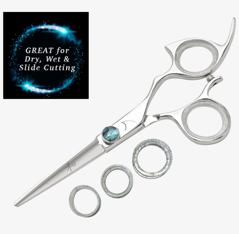 Right Hand Monarch Non-swivel Stainless Cutting Shear - Shark Fin Standard Shear Scissor Blue 5.5 Inch Non, transparent png