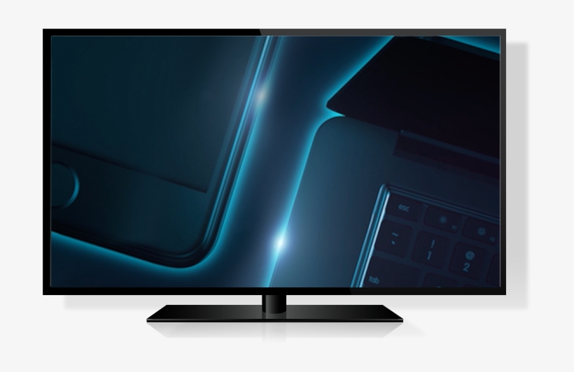 Image Of Tv With Play Button - Television, transparent png