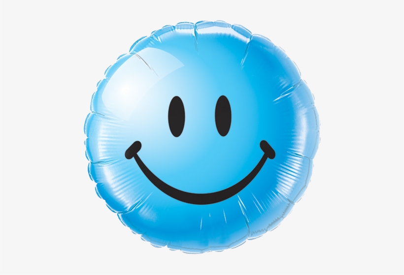 Blue Smiley Face Png - Smiley Face Balloon Red, transparent png