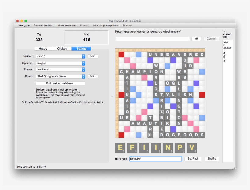 I Was Happy To Discover That The Best Scrabble Simulation - Scrabble, transparent png
