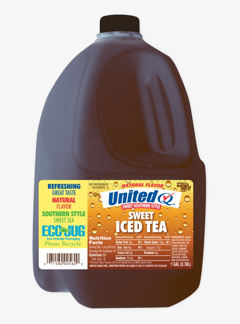Sweet Iced Tea - United Dairy Ice Tea, transparent png
