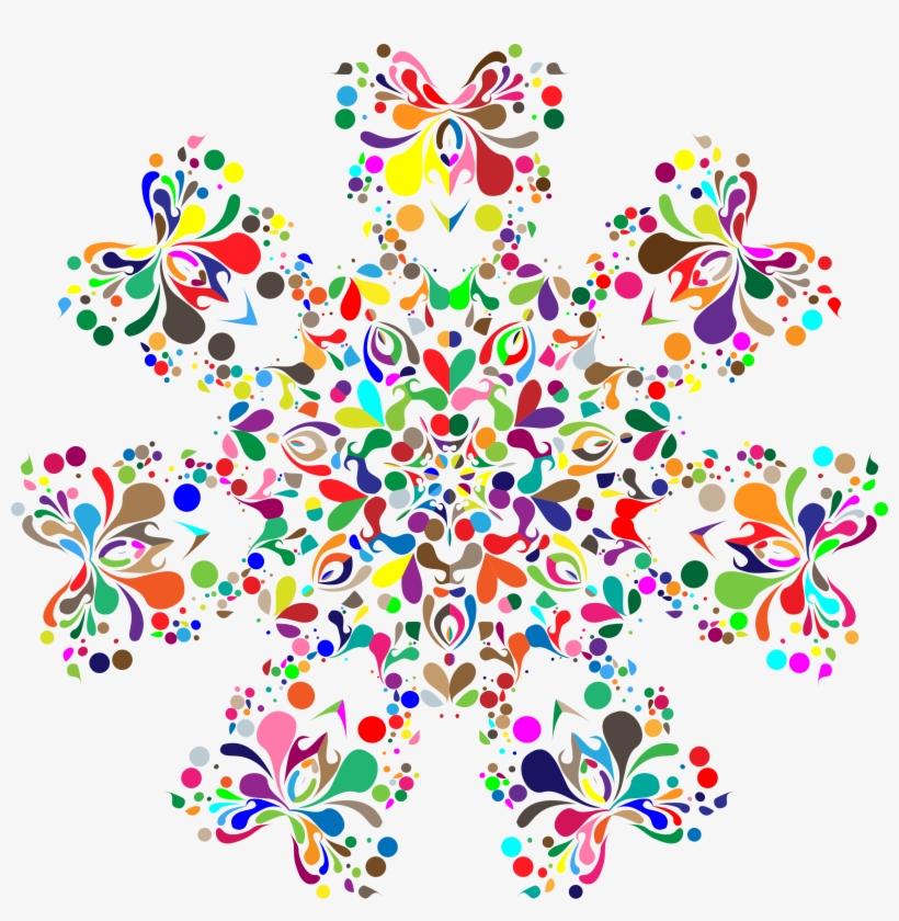 This Free Icons Png Design Of Colorful Floral Spatter, transparent png