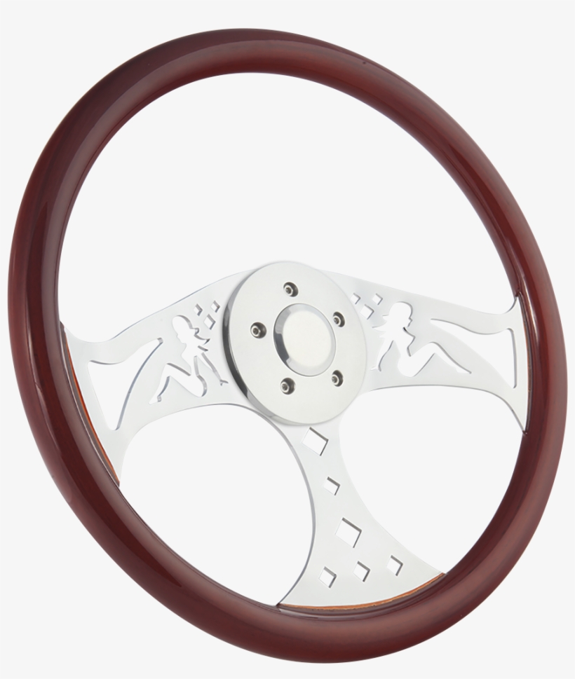 All Models 18" Wood Steering Wheel Big Rig Truck - Steering Wheel, transparent png