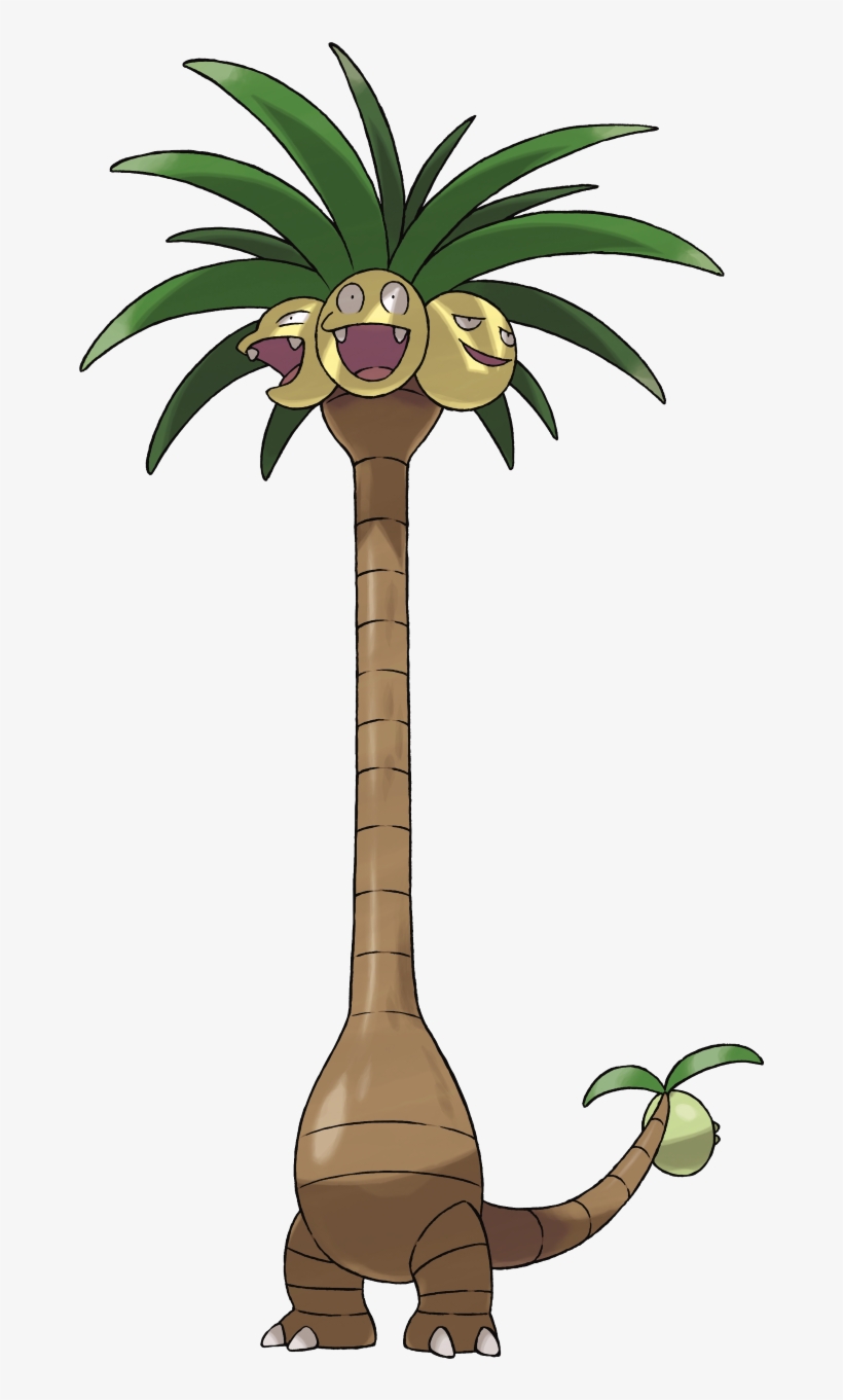 325kib, 1280x1280, 103exeggutor-alola - Alolan Exeggutor, transparent png
