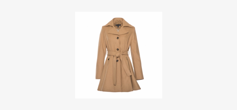 Women's Camel Trench Coat - Trench Coat, transparent png