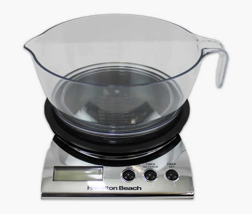 Hamilton Beach Digital Kitchen Scale With Bowl - 08035, transparent png