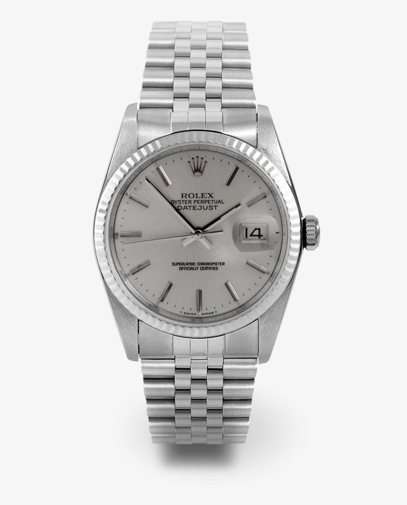 Rolex Men's Datejust Stainless Steel Silver Stick Dial - Rolex Datejust Yellow Gold & Stainless Steel 36mm, transparent png