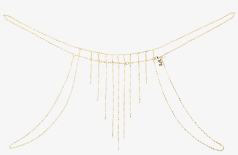 Golden Chain Bottom - Body Piercing Jewellery, transparent png