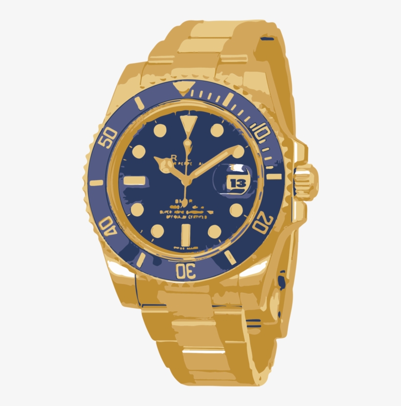 Rolex Submariner Rolex Sea Dweller Watch Rolex Oyster - Rolex Men's Submariner Blue Dial Watch, transparent png