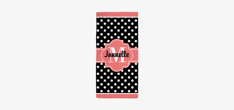Bimbys Personalized Gifts - Brown With Pink Polka Dot Blanket, transparent png