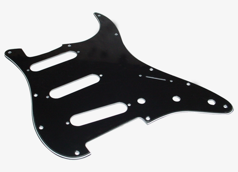 Fender ®, For American Stratocaster, 11-hole - Fender American Standard Strat 11-hole Pickguard Black, transparent png