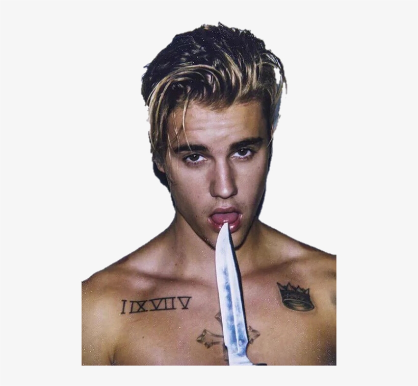 Justin Bieber Beliebers - Justin Bieber Photoshoot Knife, transparent png
