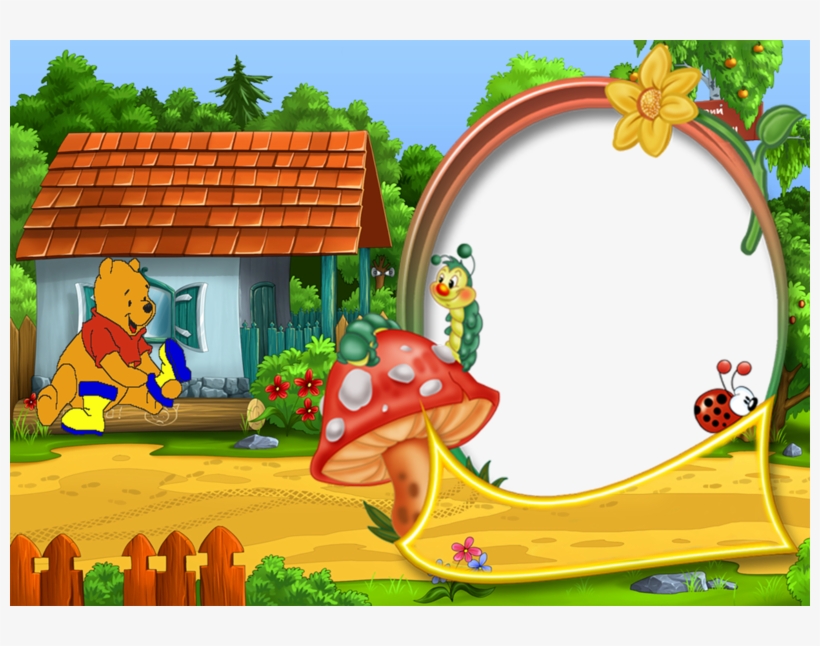 Frame Winnie The Pooh Png, transparent png