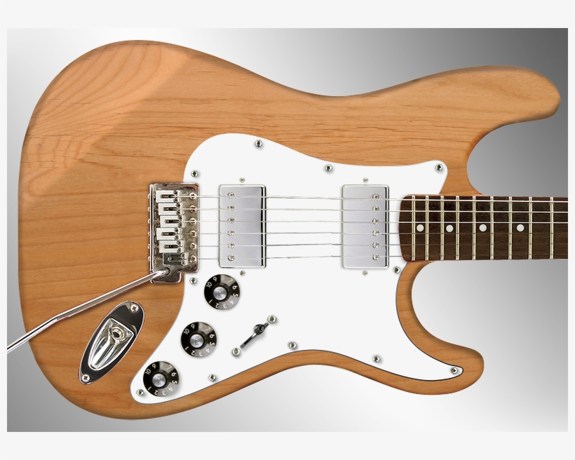 Natural - Fender Stratocaster Blacktop White, transparent png