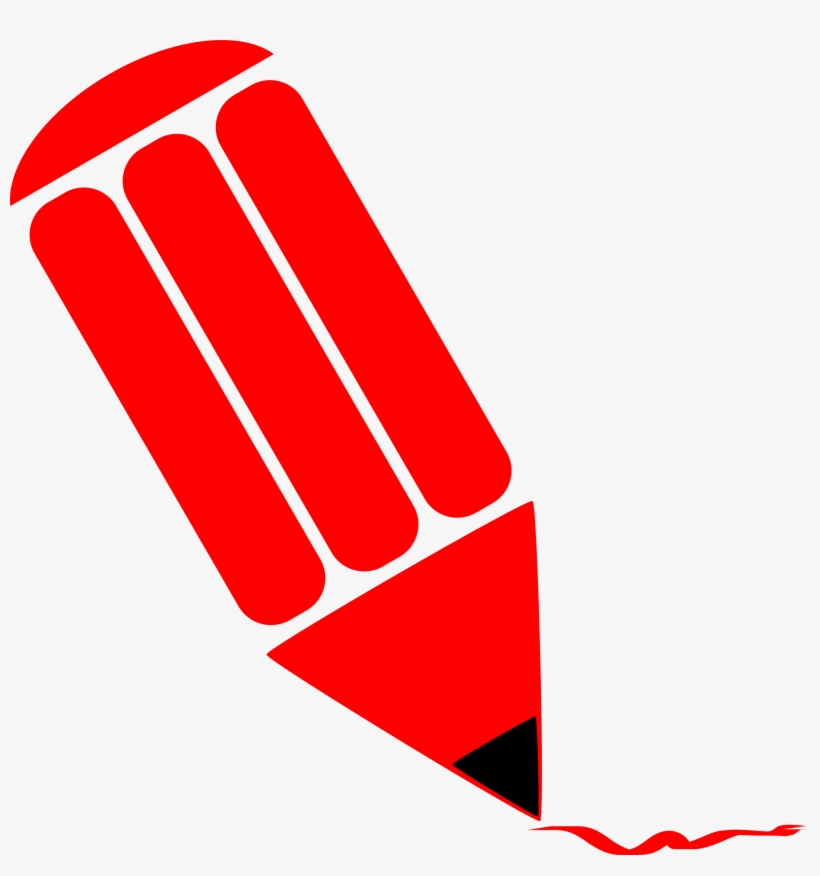 This Free Icons Png Design Of Pencil Stylized Red, transparent png